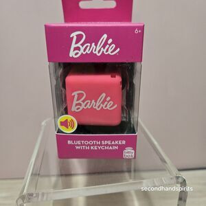 BARBIE Pink Bitty Box Mini Bluetooth Speaker W/ Keychain & Charger, 4H+ Playtime